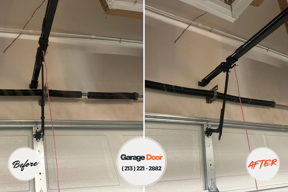 Before and after: garage door repair McDonald, PA